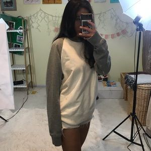 J crew baseball tee sweatshirt